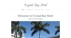 Desktop Screenshot of crystalbayhotel.com